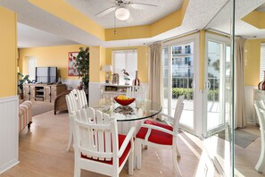 Beach Club 111 - Dining Space with Second Balcony Access