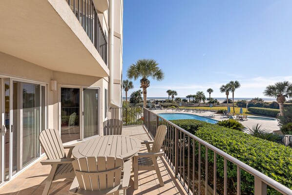 Beach Club 111 - Second Private Balcony View