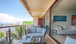 Balcony sitting area