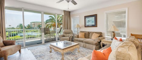 Saint Simons Grand 120 - Living Space with Balcony Access