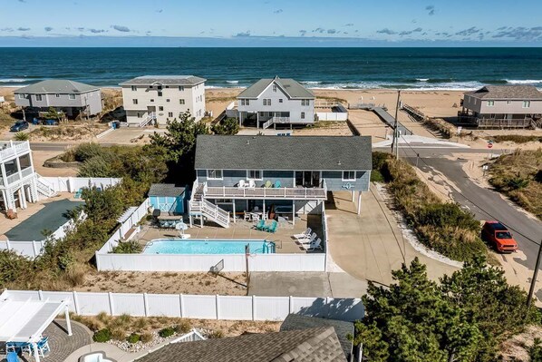 Rear Aerial View of Coastal Charm