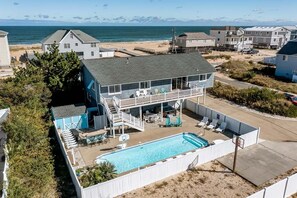 Rear Aerial View of Coastal Charm