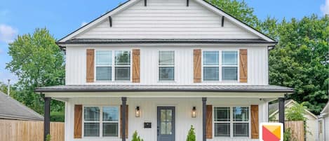 Front of our newly constructed farmhouse.