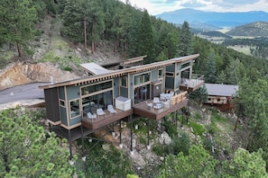 Zen Treehouse with Glamping Tent Area (lower right).