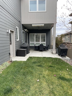 Small back fenced yard