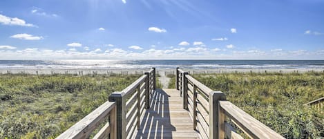 Holden Beach Vacation Rental | 3BR | 2BA | Stairs Required to Enter