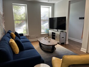 Kick back and relax while watching our 57 inch TV