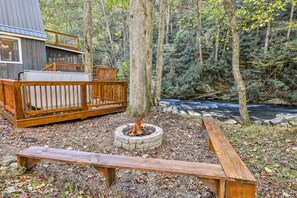Firepit Over Looking The Water