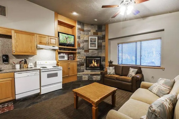 Family room & kitchen