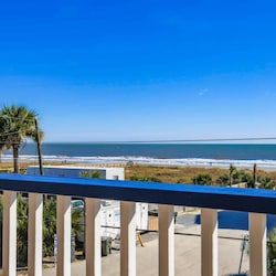 The beach access point is located just across the street from The Penthouse.