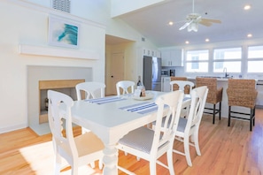 The Penthouse features vaulted ceilings, hardwood floors and terrific natural light.
