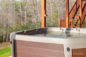 Take a relaxing dip in the hot tub