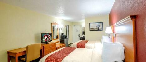 Comfortable 2 Double size beds; perfect for your vacation!
