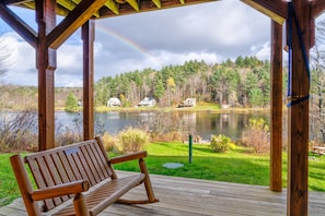 Sit on the patio and enjoy the scenery