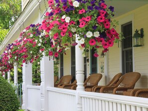 Front porch with seating