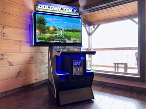 Challenge your family and friends to a relaxing game of golf with Golden Tee!