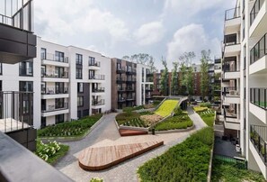 A view of the housing development area.