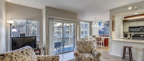 Living Room, Dining Area and Kitchen at 609 Barrington Park