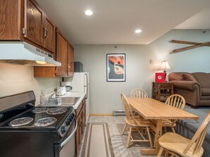 Kitchen and dining area