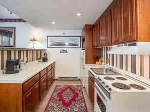 Kitchen and dining area