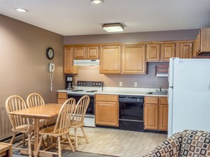 Kitchen and dining area