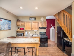 Dining and kitchen area