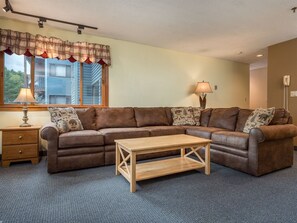 sectional couch can accommodate an additional two sleepers