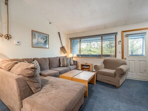 Living Area with wooded views