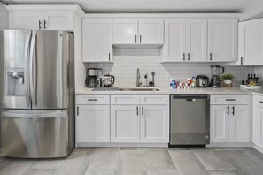 Modern kitchen equipped with top-of-the-line appliances