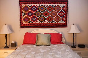 Main bedroom, queen bed.  Each bedroom has it's own private bathroom.