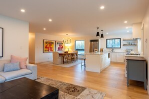 Open floor plan living area