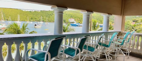 Balcony View looking out to Cruz Bay.