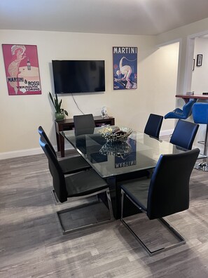 Dining area with placement for 6. 
