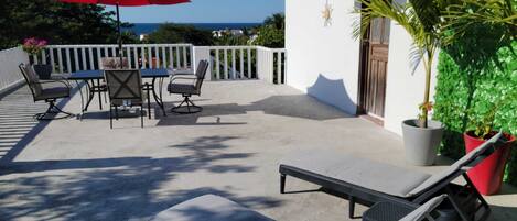 Third floor patio and view