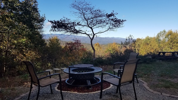 This is the spot. Sit by the fire and watch the birds or the stars.