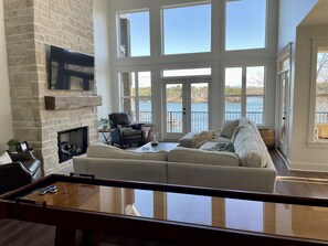 Family room with all the lake views you could ever want!