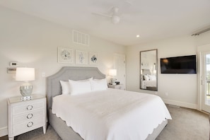 Drift to sleep in a comfortable bed after a wonderful day outside.