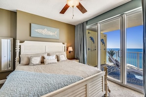 Gulf Front Primary Bedroom with King Size Bed