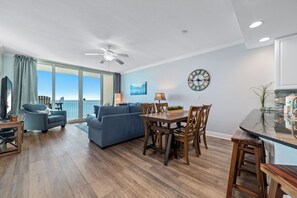 Dining and living area