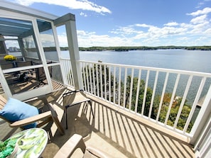 View of the lake from the patio