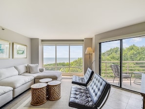 Living Room with Ocean Views at 3431 Villamare