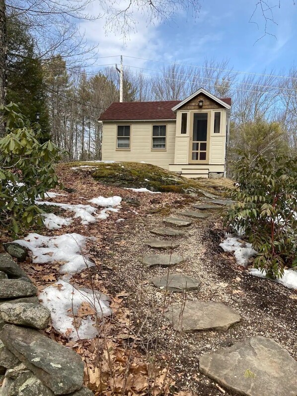 A little house on a hill