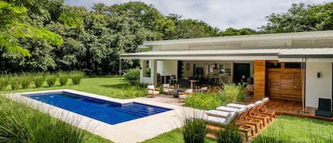 Pool & backyard with amazing views