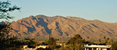 Catalina Mountains with telephoto lens
