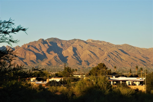 Catalina Mountains with telephoto lens