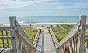 View from walkway to beach