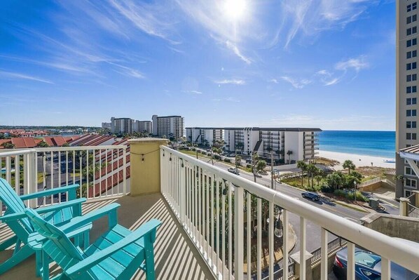 Gulf View from Oversized Balcony