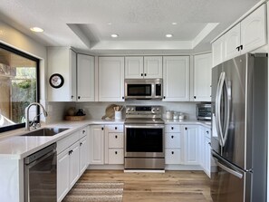 Fully stocked updated kitchen