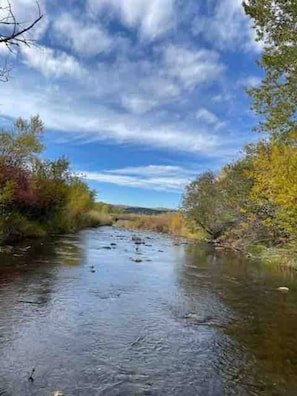 East Gallatin River - private walkable fishing access directly from the property.