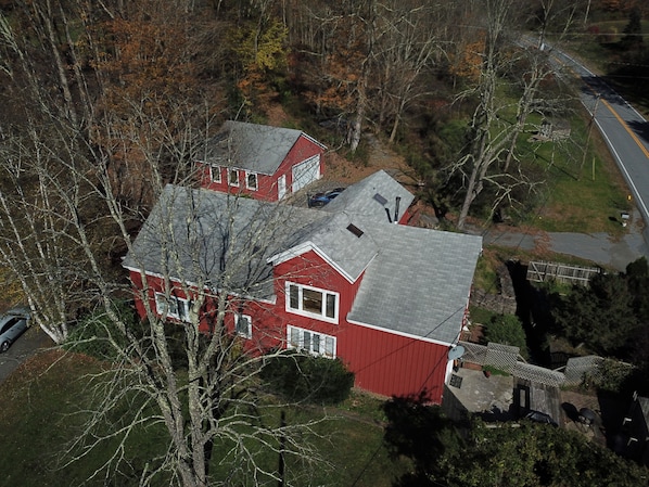 The Barn Loft incorporates the entire upper floor. Private driveway and entrance